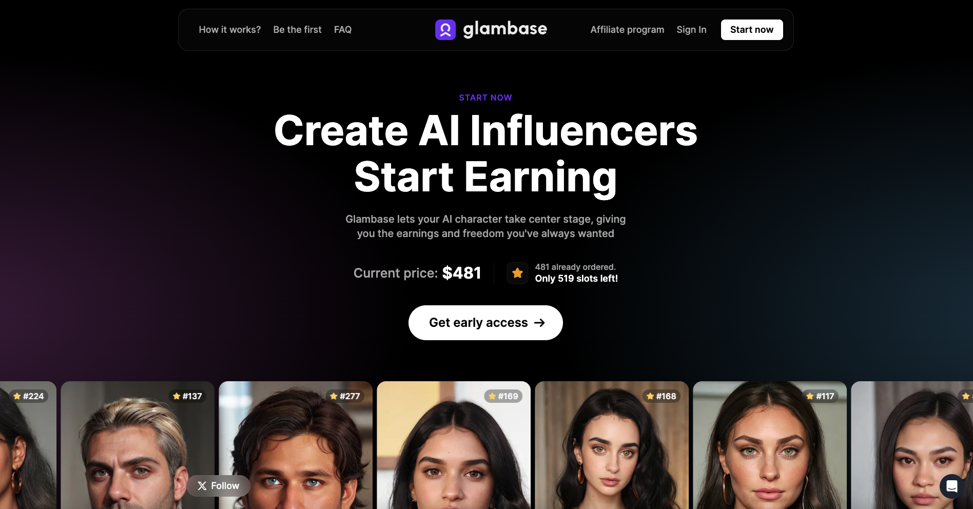 Glambase: La Piattaforma per la Creazione di Influencer AI